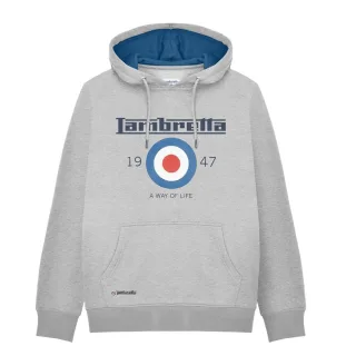 Lambretta - "AW24" Kapuzenpullover für Herren (Grau meliert)