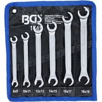BGS technic Schraube BGS Offener Doppel-Ringschlüssel-Satz SW 8 x 9 - 18 x 19 mm 6-tlg.