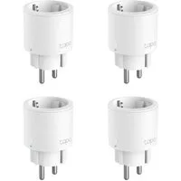tp-link Tapo P115 4er Set Smart-Home-Zubehör, Smart WLAN Steckdose Energieüberwachung App Steuerung