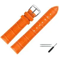 MARBURGER Uhrenarmband 20mm Leder Alligator Prägung