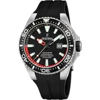 Festina Taucheruhr Diver Collection F20664/3, Armbanduhr, Herrenuhr, Taucheruhr, Silikonarmband, Datum