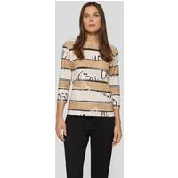 Rabe 3/4-Arm-Shirt mit All-Over Schriftzüge