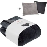 Wohndecke Doublesoft, Kuscheldecke, Deal, Kissen geschenkt!, s.Oliver, Kuscheldecke 150x200 cm, GRATIS-Zugabe:2x Kissenhülle (Reißverschluss)