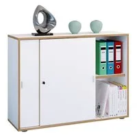 VCM Aktenschrank Büroschrank Aktenschrank Schiebetüren Salia 2fach (1-St) VCM Büroschrank Salia 74x100x37 cm Holzwerkstoff