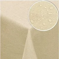Melody Gartentischdecke Leinen-Optik Tischdecke abwaschbar mit Fleckschutz