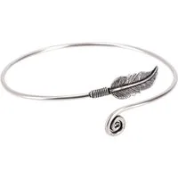 Guru-Shop Armreif Swirl, Arm Manschette, Oberarmband Messing,..