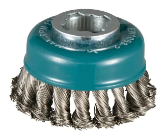 Makita Topfbürste, 80 mm - gezopft - Edelstahl - X-LOCK - D-73330
