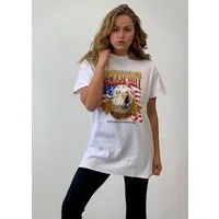 Worldclassca T-Shirt Worldclassca Damen T-Shirt Freespirit Frontdruck Sommer Oberteil