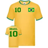 Blondie & Brownie T-Shirt Herren Brasilien Sport Trikot Fußball Weltmeister WM Copa America