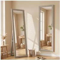 HOMCOM Standspiegel Ganzkörperspiegel mit Ständer, freistehender Wandspiegel (Set, 1-St., Ganzkörperspiegel, Stand- und Wandmontage), Ganzkörperspiegel, Stand- und Wandmontage