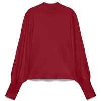 Vero Moda Strickpullover VMHOLLYKARIS LS FUNNELNECK PULLOVER BOO Viskosemischung