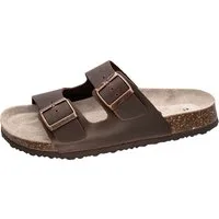 Fischer-Markenschuh Bruno Pantolette aus Leder, mit gepolstertem Lederfußbett