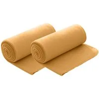 Wohndecke Polar-Fleece, wometo, OEKO-TEX®, 2 Fleecedecken mit Kettel-Rand & Anti-Pilling