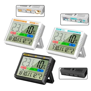 ANENG AP01 Hygrometer Clock Calendar Snooze Mode LCD Display Temperature Range -10~50°C Humidity Range 10~99% Hourly Rem