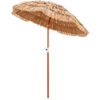 KOMFOTTEU Sonnenschirm Hawaii Strandschirm, mit Neigungsfunktion & verstellbarer Höhe