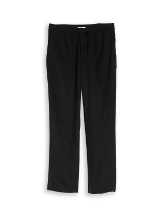 Denim Tom Tailor - TTLOOSE Hose mit Leinenanteil black - Gr. - XL