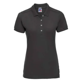 Russell - Poloshirt Stretch für Damen (Schwarz)