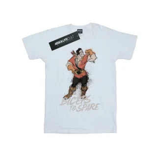 Disney - "Beauty And The Beast Gaston Biceps To Spare" T-Shirt für Damen (Weiß)