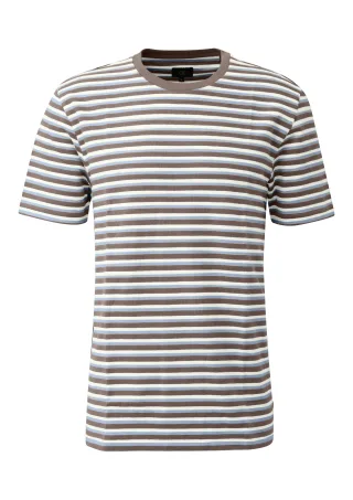 qs - T-Shirt blau/mehrfarbig - Gr. - M