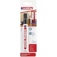 edding Permanentmarker edding 3000 permanent marker schwarz 1,5 - 3 mm