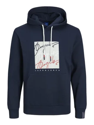 JACK&JONES - JORJOSH SWEAT HOOD LN navy blazer - Gr. - S