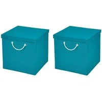 StickandShine Faltbox 2 Stück 30x30 cm perfekt für KALLAX – 19 trendige Farben zur Auswahl