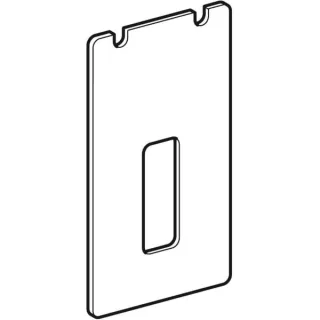 Geberit Serviceöffnung für Standarmaturen Monolith Sanitärmodul für Waschtisch Glas weiß, 242704SI1 242704SI1