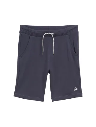 Tom Tailor - Sweat Shorts mit detailliertem Kordelzug blueish grey - Gr. - M