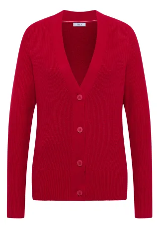 CECIL - Cardigan mit Strukturdetail beaujolais red - Gr. - XXL