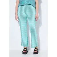 Studio Untold Schlupfhose Hose Wide Legs Struktur Muster Elastikbund