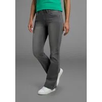 Arizona Bootcut-Jeans Bund mit seitlichem Gummizugeinsatz hohe Leibhöhe, Bootcut, mit Stretch, klassischer 5-Pocket-Style