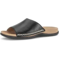 Gabor Pantolette Sommerschuh, Schlüpfschuh mit Kontrastnähten