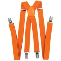 axy Hosenträger Herren Hosenträger 4 Stabile Clips X-Form 2,5cm Breit verstellbar und elastisch 120cm Lang