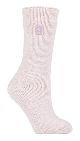 Heat Holders - Femmes Chaussettes Thermiques Hiver | Chaudes Chaussettes Polaire - Rose Saupoudré (Vienne)