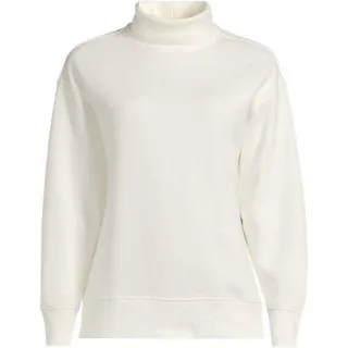 Serious Sweats Rollkragenpullover für Damen, Damen, size: regular, Blau, Baumwoll-Mischung/Polyester-Mischung, by Lands' End
