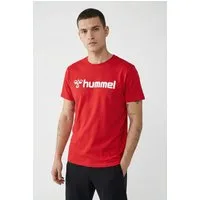 hummel T-Shirt HMLGO 2.0 LOGO T-SHIRT Kurzarm, mit Rundhalsausschnitt, aus Baumwolle