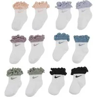 Nike Sportswear Socken NHN 6PK INF/TODD RUFFLE SOCK (6-Paar) 6er Pack, mit Logo, teilweise farblich abgesetzten Bündchen