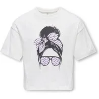 KIDS ONLY Kurzarmshirt KOGMAIKEN GIRLROSE LOOSE SS TOP JRS NOOS Baumwolle