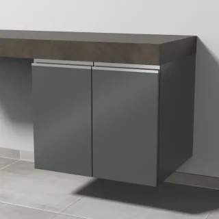 Sanipa Anbau-/Solitärschrank 2morrow (L2392) 510x600x520 Anthrazit-Glanz, L239279 L239279