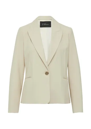 s.Oliver BLACK LABEL - Indoor-Blazer beige - Gr. - 44