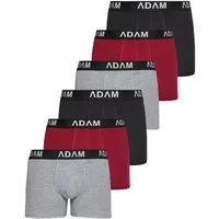 ADAM JEANS Boxershorts Herren Boxershorts aus extra weicher 100% Baumwolle Trunks Men Boxer-1 (6-St., 2er Set, 6er Set, 8er Set, 10er Set, 12er Set) Boxershorts Herren Boxer Shorts Männer Unterhosen Trunks Underwear