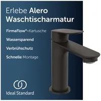 Ideal Standard Waschtischarmatur Alero FirmaFlow® Kartusche, Wassersparend, EasyFix® Schnellmontagesystem