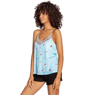 PJ Salvage - Trägerhemd für Damen (Aquablau)