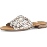 Gabor Rhodos Pantolette Blockabsatz, Sommerschuh, Schupfschuh in Weite G (weit)