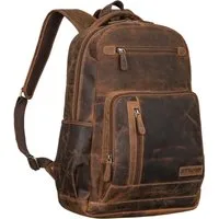 STILORD Notebookrucksack "Hubertus" Vintage Lederrucksack Damen und Herren