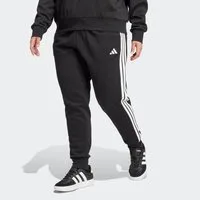 adidas Sportswear Sporthose ESSENTIALS 3-STREIFEN FLEECE SLIM (GROSSE GRÖSSEN) schmal geschnitten, für Laufen, aus weichem Baumwollmix