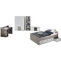 OTTO home Jugendzimmer-Set Jugendzimmer-Set »Riekke« 5-teilig, (Set, 5-tlg), Farblich abgestimmte Möbelserie