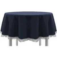 EXKLUSIV HEIMTEXTIL Gartentischdecke Gartentischdecke mit Fransen Tischdecke Classic, eckig