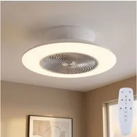 JUST LIGHT Deckenventilator, LED Decken Ventilator Fernbedienung Leuchte dimmbar Tageslicht Lampe