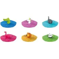 LEONARDO Kinderbecher Bambini Kinderbecher-Deckel 6er Set, 6-tlg., Silikon